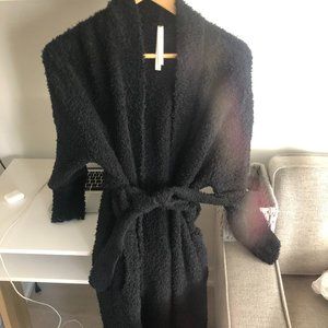 Babaton Black Long Belted Cardigan